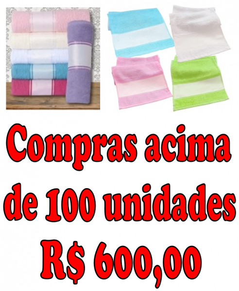 100 Unidades de Toalhas