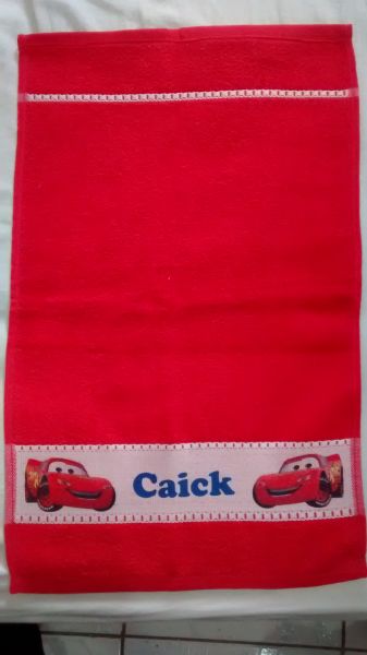 Toalha Personalizada Vermelha
