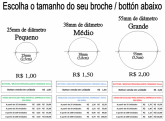 001 Unidade Bottons de 55mm