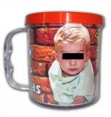 Caneca Personalizada Plástica com Fechamento Rosqueado